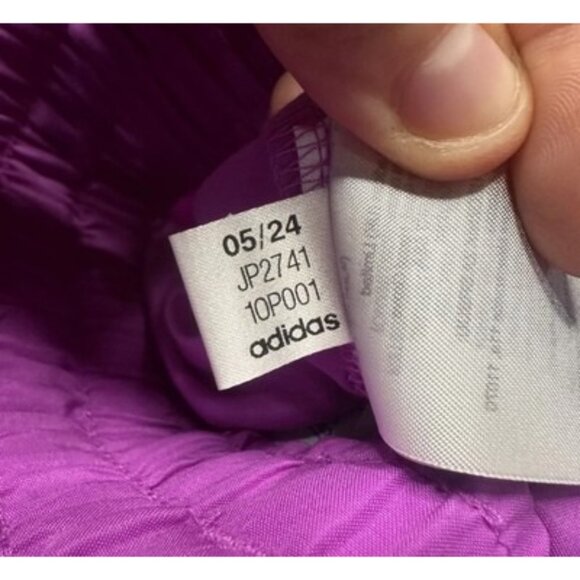 Adidas Originals Women's Essentials Woven Cargo Pants Size Small Purple Burst - Picture 16 of 16